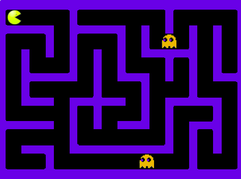 Logo PacMan - Activité 4 - Déplacement aléatoire des fantômes